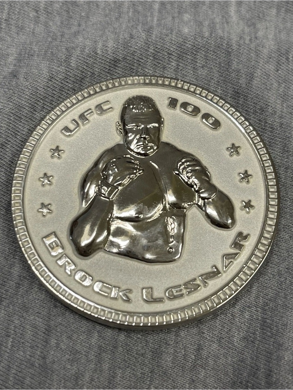 UFC Silver Brock Lesnar Commemorative Coin Money Clip